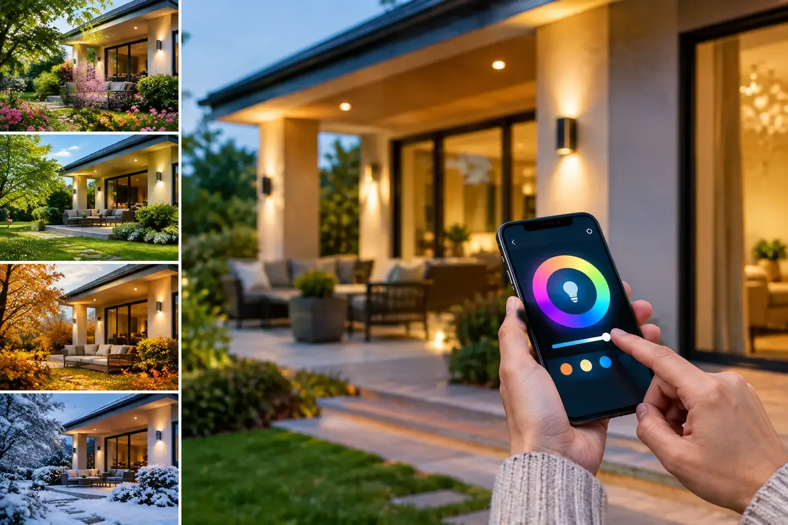 Featured image for App Controlled Outdoor Lights for Every Season