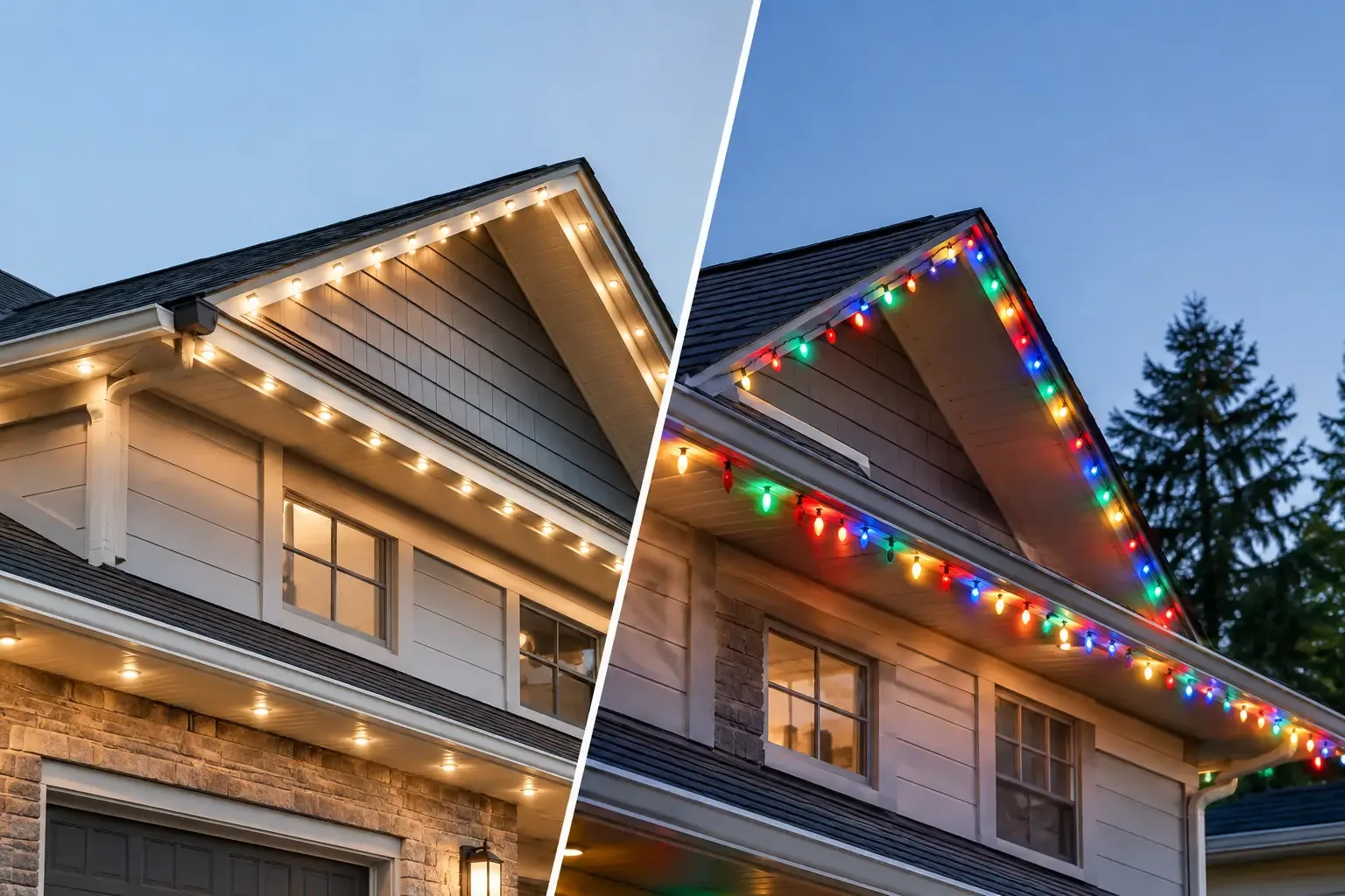 Featured image for Permanent Lights Versus Christmas Lights