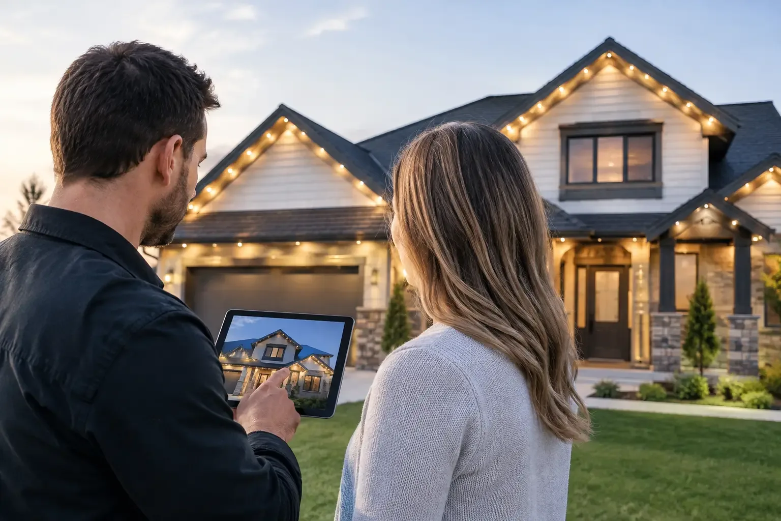 Featured image for Start Your Roofline Lighting Estimate Request