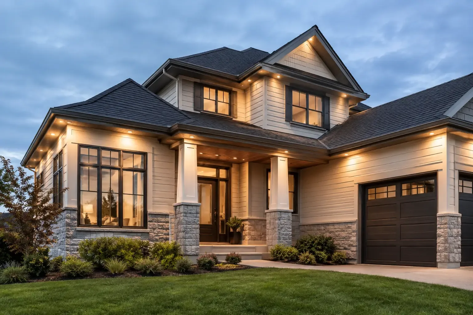 Featured image for Year Round House Lighting That Looks Built In